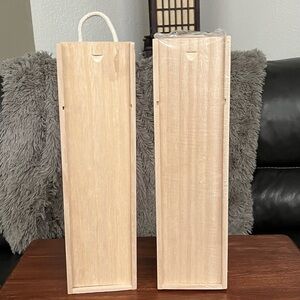 Pair of Wooden Wine Carriers
